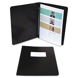 ACCO Presstex cubierta de informe, clip de punta, tamaño legal, capacidad de 7.62 cm, negro (30071)