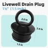 Sxkxm PVC Push-in Boat Drain Plug Compatible with T. H.