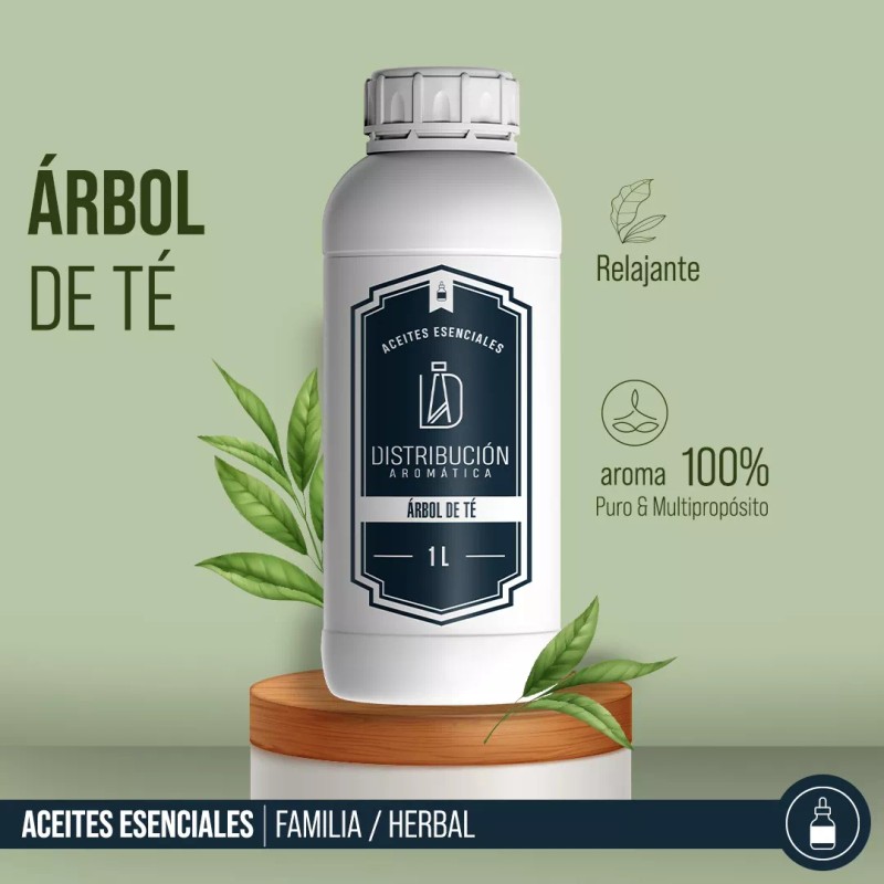Distribución Aromática Aceite Esencial Árbol De Té Puro 50 Ml