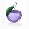Crystal Glass Apple Figurine Feng Shui Item Interior Object Apple
