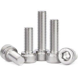 M4 16mm Screw M4-0.7x16mm Socket Head Cap Screw M4 Socket Cap Bolts Metric Stainless Steel Screws Allen Hex Drive Bright Finish Machine Thread Coarse Threa UNC, 50Pcs (M4x16-50)