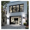 Unikcst Outside Lights with Sensor Mains Powered 240V Black Up