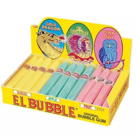 Dubble Bubble 36 Count Assorted Bubble Gum Cigars Nostalgic Candy Fruit Flavors