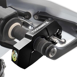 Motorcycle Grip Lock – Heavy‑Duty Anti‑Theft Handlebar & Brake Lever Lock (Universal Fit, < 1.5″) for Motorcycles, Scooters & ATVs (Black, 2X Keys)