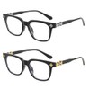 Chrome Heart Glasses with Blue Light Filter, Clear Glasses Men