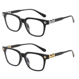 Chrome Heart Glasses with Blue Light Filter, Clear Glasses Men Collection