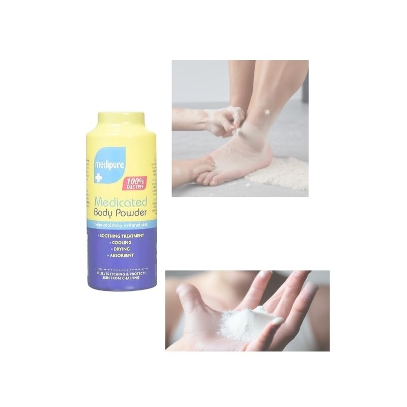 MM Medipure Body Powder 200g Pack of 3 | Soothing