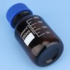 Labasics Reagent Media Storage Bottles, 1 Pack Amber Glass Graduated