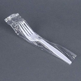 Individually Wrapped Heavy Weight Utensil (1000, White Fork)