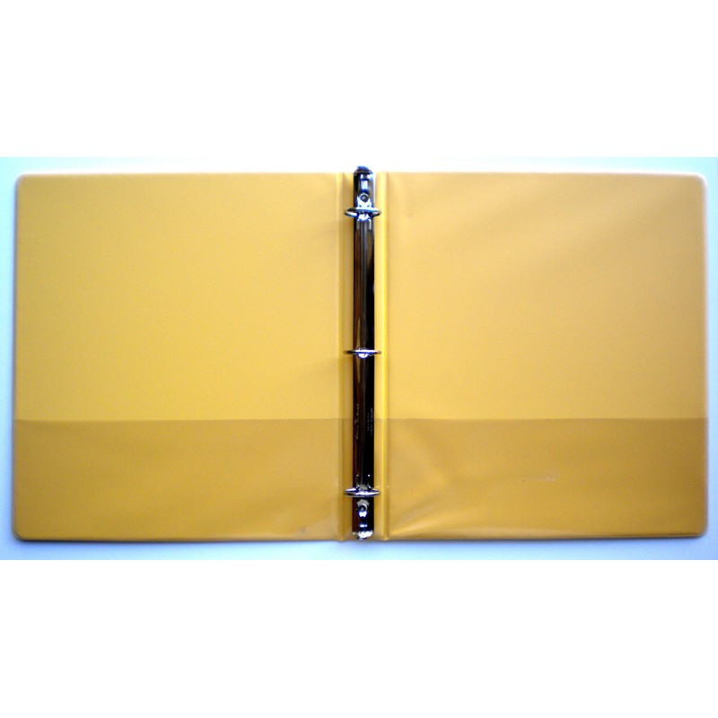 YELLOW 3 RING 1.5" VIEW BINDER 8.5 X 11