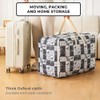 Storage Bags With Zips Moving Bags 84L Large Wardrobe Storage
