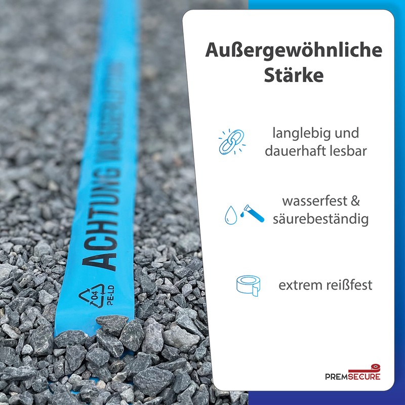 PremSecure Path Warning Tape Warning Water Pipe Warning Tape Drinking