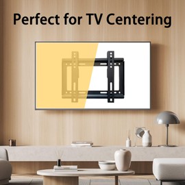 Prldpo TV Wall Mount Bracket for 26-63 Inch TV Universal Fit for Flat Panel LED LCD OLED TVs Max VESA 400x400mm Maximum Weight Capacity 110 lbs (14-42 Inch)