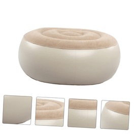 LIFKOME 1pc Portable Inflatable Footrest Stool for Comfort Travel Office and Home Lightweight Flocking Design for Relaxation