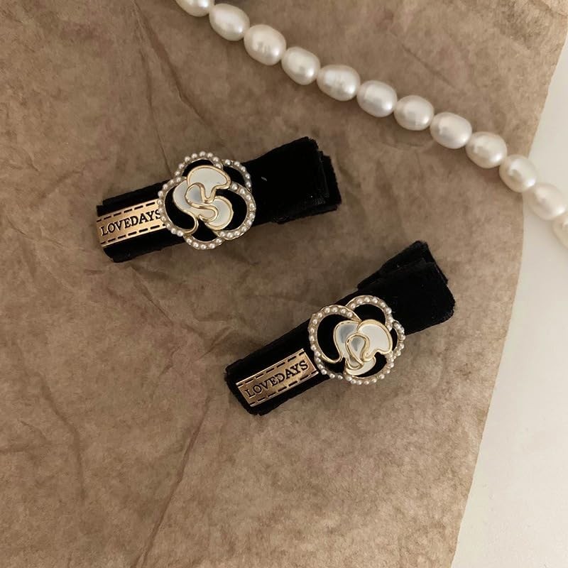 Moeruruya Hair Pin French Hair Clip 2pcs Set Bangs Clip