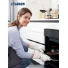 LANON Liquid Silicone Gloves, Heat Resistant Oven Gloves with Fingers,