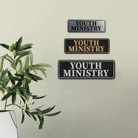 Standard Youth Ministry Sign (Brushed Gold) - Large