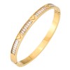 MILAKOO 14K Gold Plated Stainless Steel Bracelets Distance Love Rhinestone