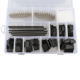 HALJIA 775pcs 2.54mm Male PCB and Jumper Wire Cable Female Pin Connector with Single Row Straight Female Connector Header 10row 40pi Assortment Kit for Dupont