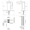 AVSIILE LED Bathroom Sink Faucet, Chrome Waterfall Single Hole Handle