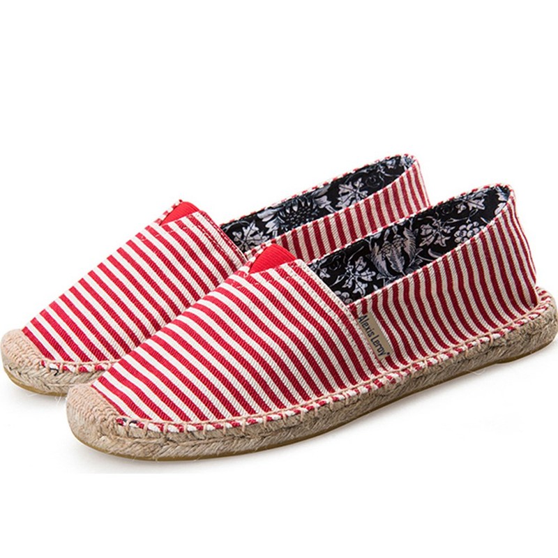 Alexis Leroy Women's Espadrilles Ballet Flats, red