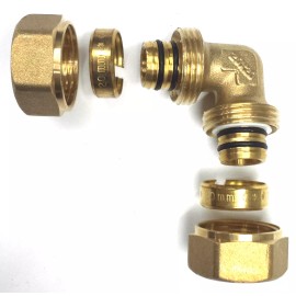 GASFLEX . gas Flex 1" ELBOW BRASS FITTING for gasFlex piping system 2025 pipe