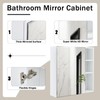 Klwenas Maec Bathroom Mirror Cabinet with Clear Mirror Surface, Multi-Function