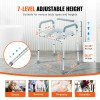 Adjustable Height Commode Chair With Removable Bucket Padded Seat Arms