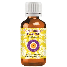Deve Herbes Pure Passion Fruit Oil (Passiflora edulis) 100% Natural Therapeutic Grade Cold Pressed 15ml (0.50 oz)