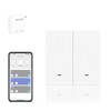 IHSENO ZigBee3.0 Smart Switch 2 Gang Wireless Scene Switch, ZigBee