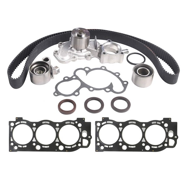 MPLUS Timing Belt Water Pump Kit w/Head Gasket Compatible with