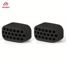 Mandibular Trainer, 2 Counts Jawline Muscle Exerciser, Sports Accessories Jawline Trainer, Jawline Muscle Training Tool, Face Muscle Training Device, Silicone Chewing Exerciser for Women & Men, Christmas Gift - Color: Black, Specification: 2pcs