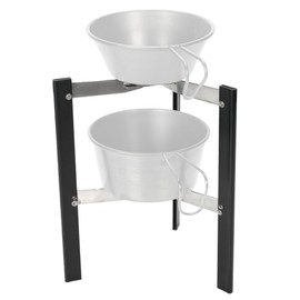 TOKYO CRAFTS Elevated Shelf, Sierra Cup Stand, 3 Seconds Assembly, Anodized Aluminum, Black