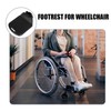 Beavorty 2pcs Wheelchair Footrest Pad Elevating Foot Plate for Wheelchair