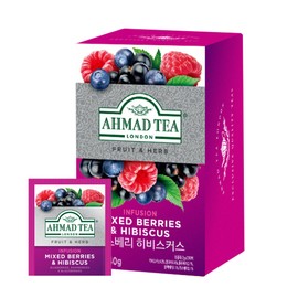 아마드티 믹스베리 앤 히비스커스 허브차 티백 Ahmad Tea Mixed Berry and Hibiscus Herbal Tea Bags