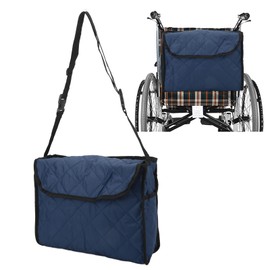 Wheelchair Bag, Waterproof Wheelchair Backpack with Large Capacity and Interlayer Design, Durable Wheelchair Accessories, Wheelchair Storage Accessories, Wheelchair Bag (Navy Blue)
