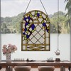 YOURANJU Stained Glass Window Hanging Crafts Tiffany Plant Style Simple