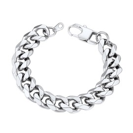 Miami Cuban Bracelet Stainless Steel Chain Bracelet for Men