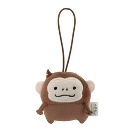 Morisaka Global Petamon Mascot, Monkey, 2.2 x 1.0 x 2.6 inches (5.5 x 2.5 x 6.5 cm), Animal Animal Monkey, Strap, Charm, Cute, Stuffed Toy, Going, Sneaking, Bag or Backpack PETA-0008