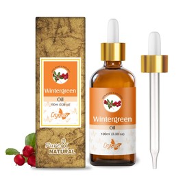 Crysalis Wintergreen (Gaultheria Procumbens) Oil |100% Pure & Natural Undiluted Essential Oil Organic Standard|For Undiluted Therapeutic Grade |Aromatherapy Oil| For all Skin Types- 100ml with dropper