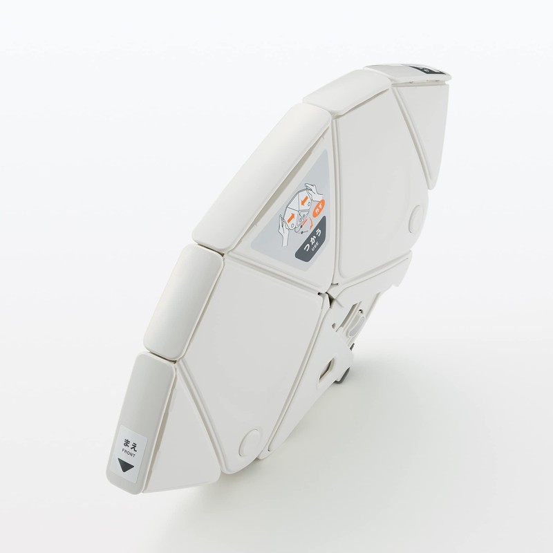 Muji MJ-FH2 44913314 Folding Helmet, White, Width 11.2 x Depth