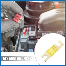 A ABSOPRO 6pcs 120A AFS Mini ANL Fuse for Car Truck Motorcycle Boat Audio CDs Item Replacement