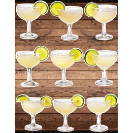 Unbranded Margarita Die Cut Vinyl Stickers Set Scrapbooking Laptop Waterbottle