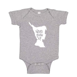 Never Grow Up It's A Trap Premium Baby Boy or Girl Romper for Pan Fans