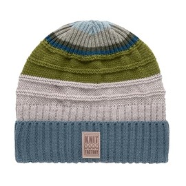 KNIT FACTORY - Dali Hat - Knitted Hat for Men and Women - Beanie - Winter Hat with Wool - Multicoloured - High Quality, Green