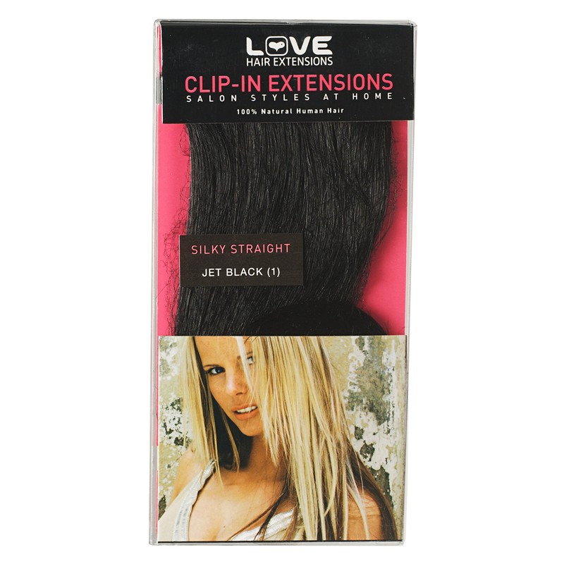 Love Hair Extensions 14 inch Clip In Extension, Human Hair,