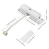Door Closer,Automatic Door Closer Zinc Alloy Safety Spring Door Closer