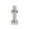TA-VIGOR 4Pcs M10 x 50mm Hex Head Screws Bolts, Nuts,
