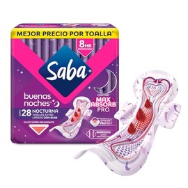 Saba Buenas Noches, toallas nocturnas con alas, 28 piezas