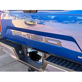 Decal Mods 2018-2020 Tailgate Insert Decals Letters Inlays Indent Stickers (Thin Decal [NOT Raised Letters]) for Ford F150 (2018-2020) Black Matte - CBM